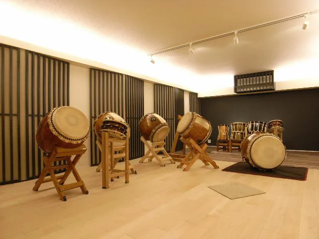 住宅街の中にある和太鼓スタジオ防音室