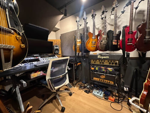 エレキギター、DTM　防音室