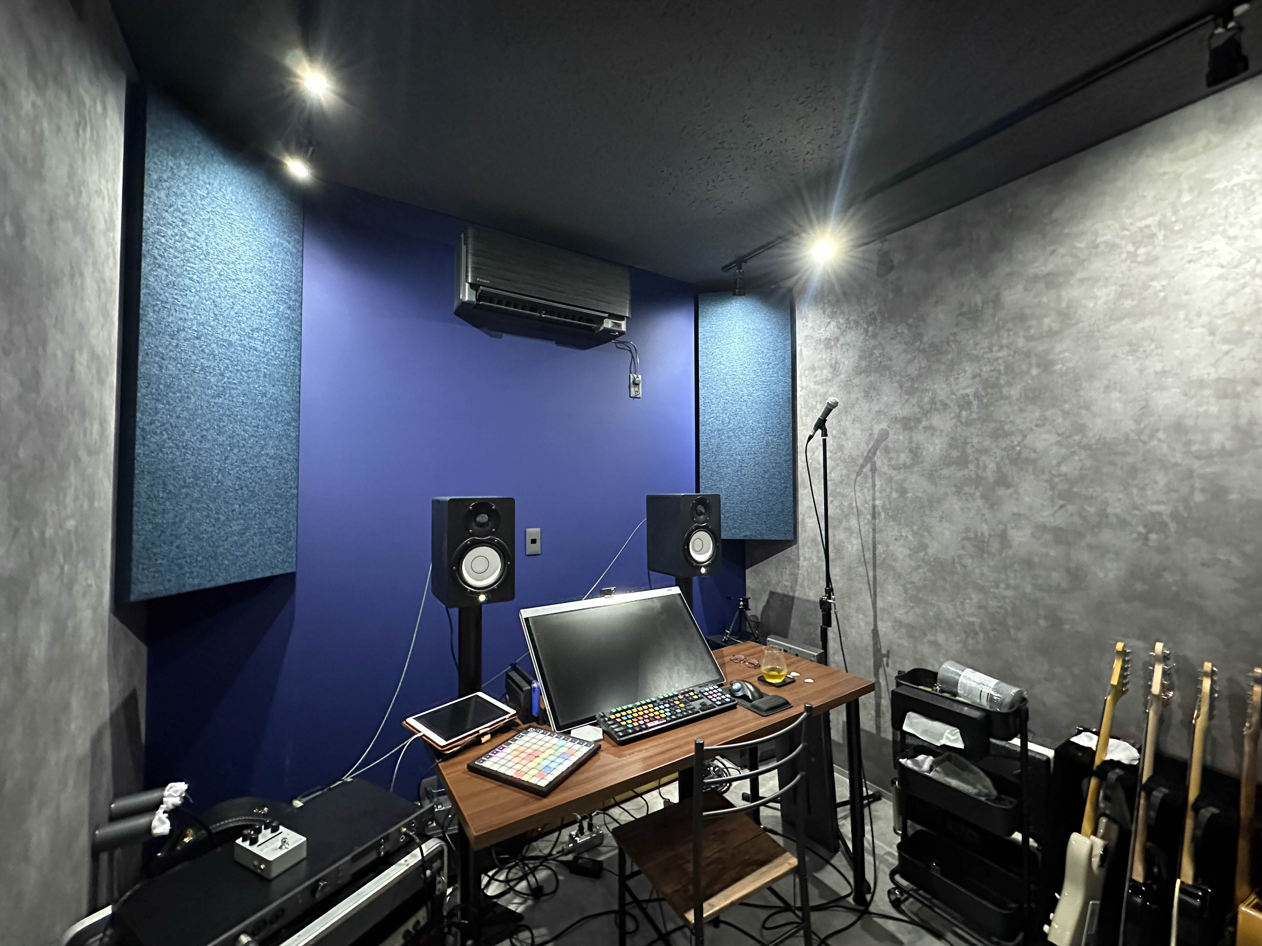 DTM、DAW、エレキギター演奏  防音室