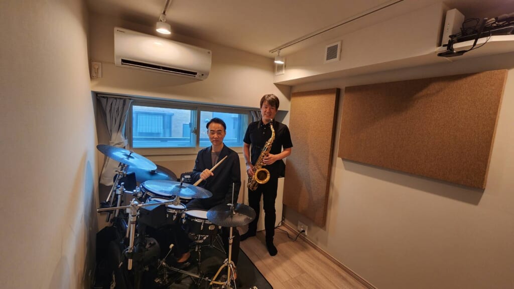 サックス、管楽器、エレクトリックドラム防音室 画像5